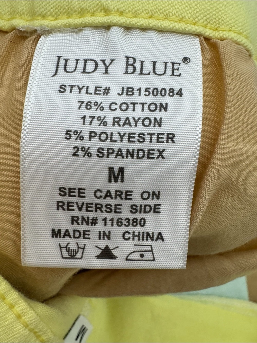 Judy Blue High Rise 11” Pastel Rainbow Dip Dye Shorts Stretch‎ Inseam 4” Size M - Picture 15 of 16
